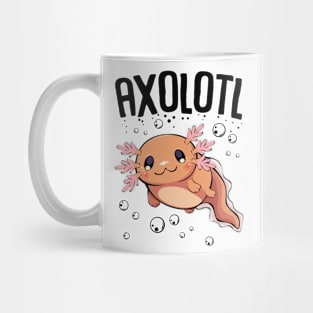 Axolotl Under Water Mug